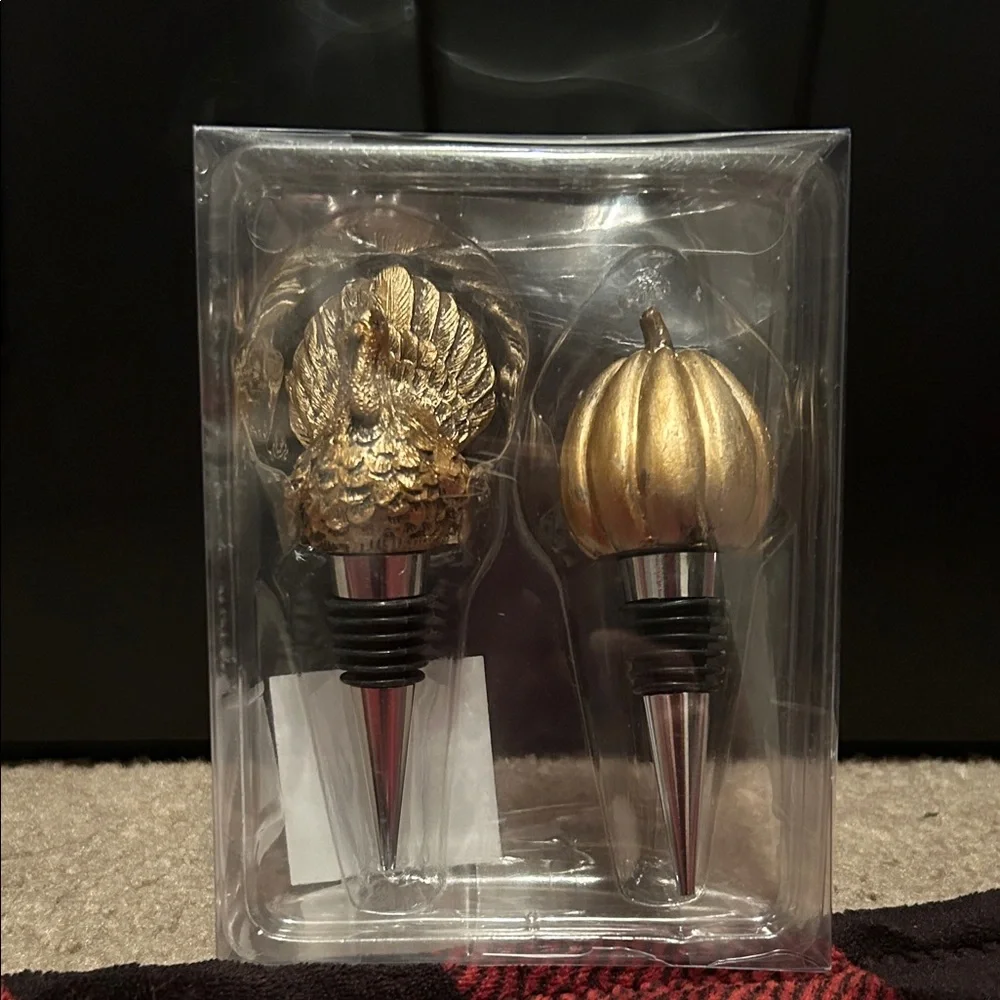 NWT Ashland Fall Give Thanks Wine stopper set